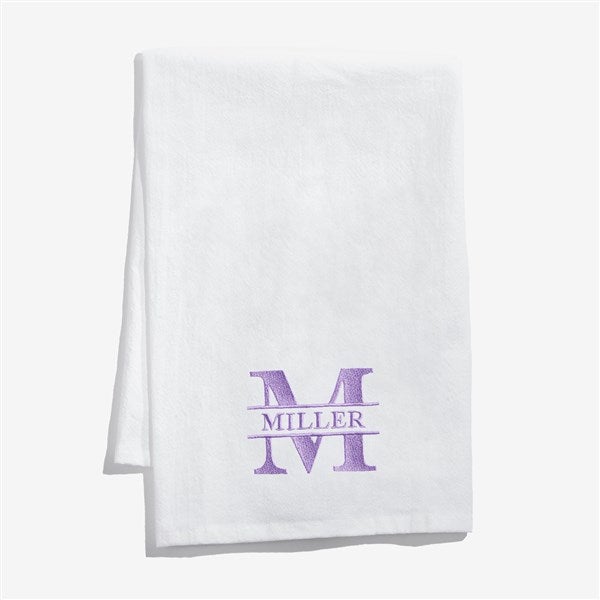 Lavish Last Name Embroidered Tea Towel - 57823