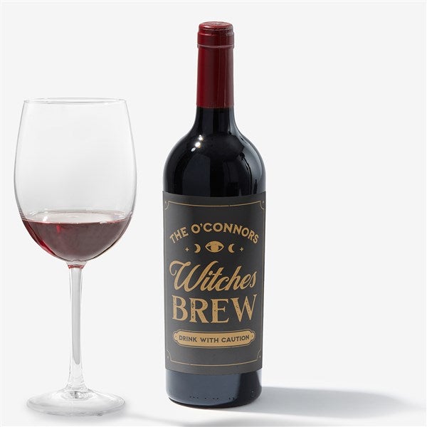 Mystic Coven Personalized Halloween Wine Bottle Label - 57842