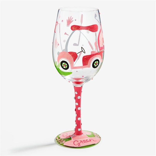 Queen of the Green Wine Glass - 57954