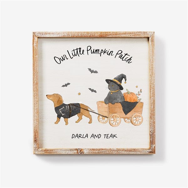 Halloween Paws Personalized Wall Art    - 58154