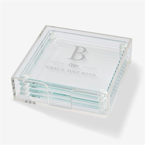Engraved Glass Coaster Set by Nikki Boyd - 58168