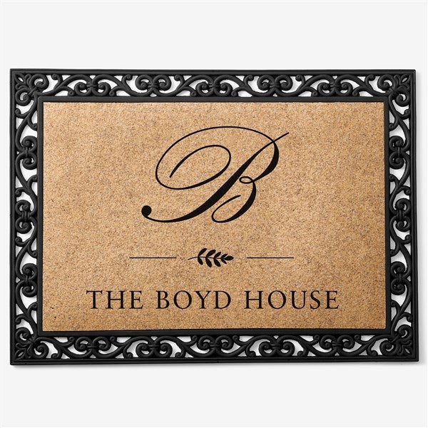 Personalized Synthetic Coir Doormat by Nikki Boyd - 58177