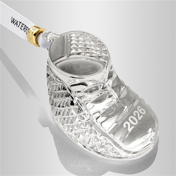 Etched Waterford Baby Bootie Ornament - 58296