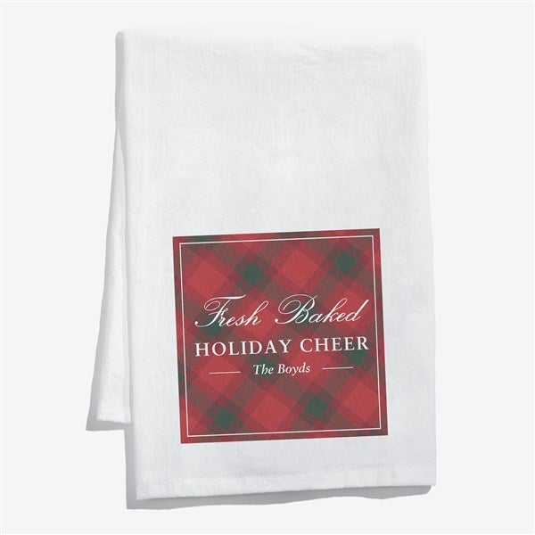Personalized Tartan Plaid Tea Towel by Nikki Boyd - 58628