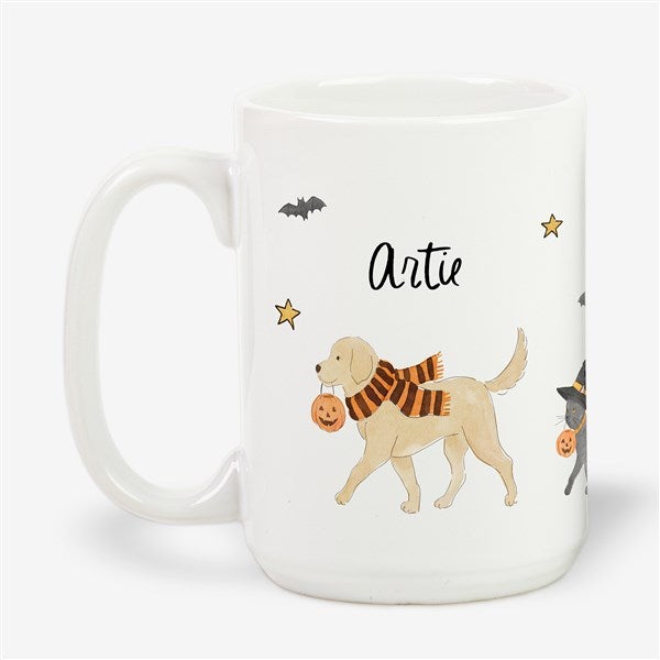 Halloween Paws Personalized Coffee Mugs  - 58727