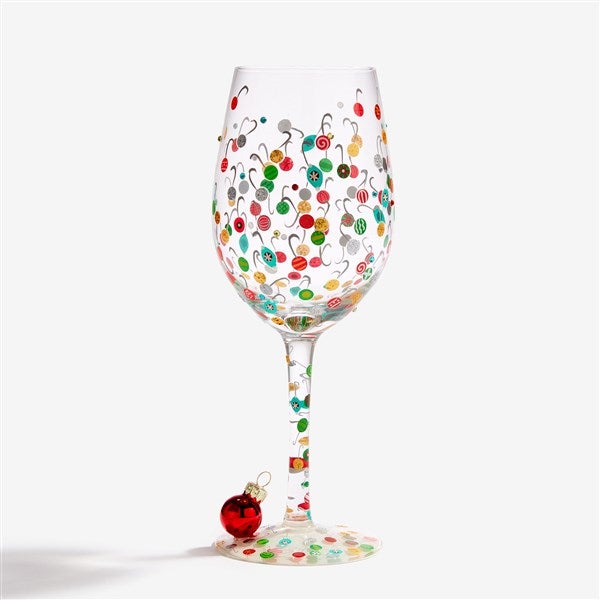 Lolita Ornaments-A-Million Hand Painted Wine Glass - 58731