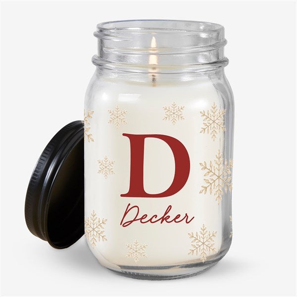 Personalized Red Snowflake Mason Jar Candle by Jessie James Decker  - 58759
