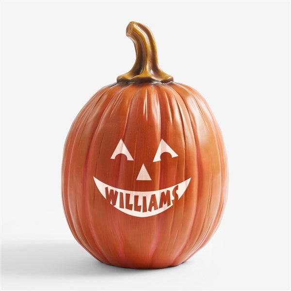 Personalized Jack-O-Lantern Halloween Pumpkins - 7566