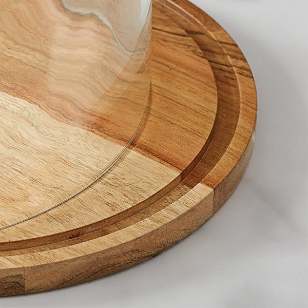 Personalized Cake Stand with Dome Write Your Own