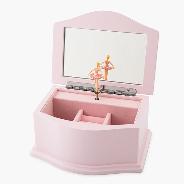 Engraved Pink Ballerina Jewelry Box