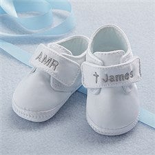 Personalized Christening Shoes for Boys - 6128