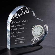 Dear Mom Personalized Heart Clock Mother's Day Gift - 6784