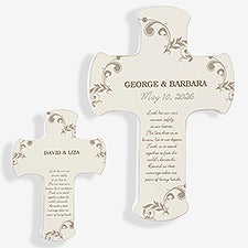 Marriage Blessings Personalized Wedding Wall Cross - 6887