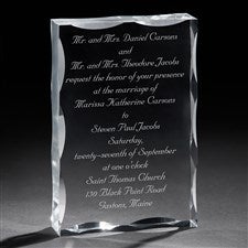 Personalized Wedding Invitation Keepsake Gift - 7009