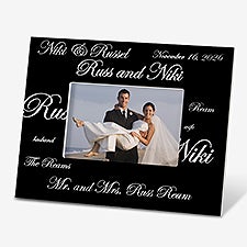 Personalized Wedding Picture Frames - Mr and Mrs Collection - 7035