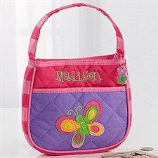 Girls Personalized Butterfly Purse & Butterfly Coin Purse - 7563