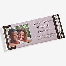 Personalized Wedding Favor Candy Bar Wrappers - 8117