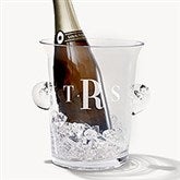 Personalized Ice Bucket Wine Chiller with Engraved Monogram - 8383