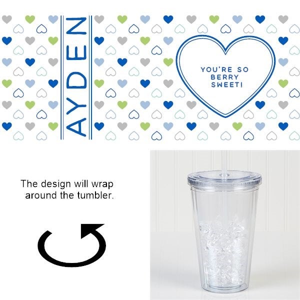 Sweet Hearts Personalized Insulated Acrylic Tumblers for Kids - Customer  Reviews