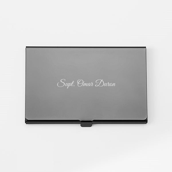 Engraved Business Card Case