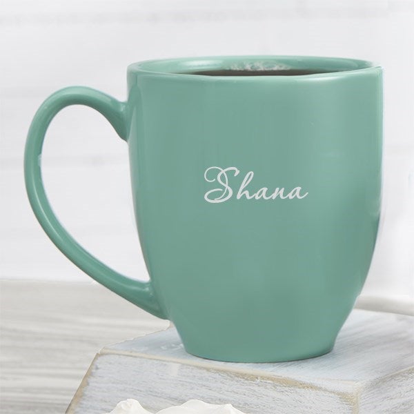 Classic Celebrations Personalized 16 oz. Bistro Mug - Red