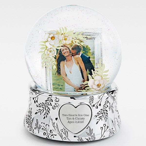 シーグラスアート『 Happy Wedding♡♡～snow globe 』 シーグラスアート『 Happy Wedding♡♡～snow globe 』 Engraved