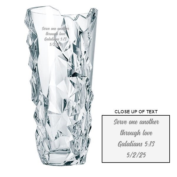 Etched Nachtmann Scultpure Vase