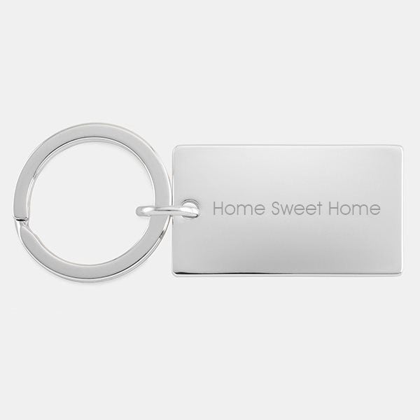 Engraved Nickel Rectangle Keychain - Customer Reviews