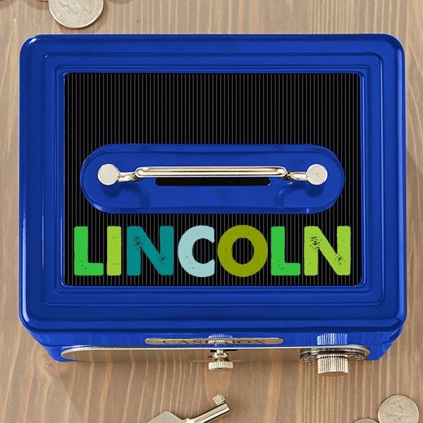 All Mine! Personalized Cash Box - Hot Pink