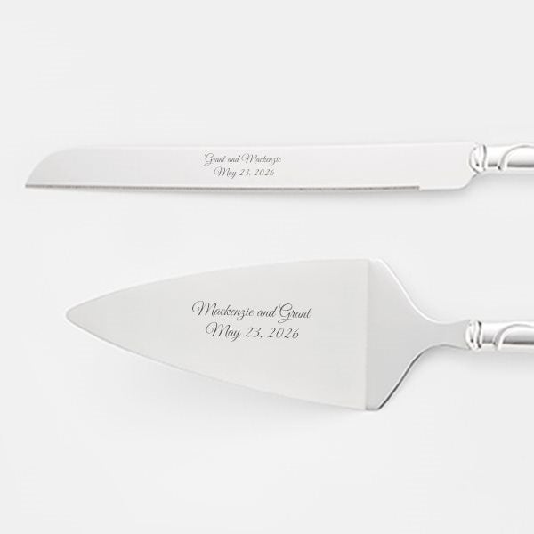 Engraved Lenox Adorn Cake Server Set