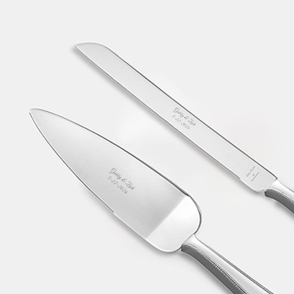 Engraved Vera Wang Wedgwood Infinity Cake Server Set