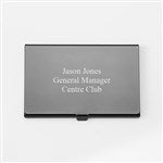 46134 - Engraved Gunmetal Business Card Case