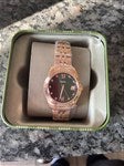 52447 - Engraved Fossil Scarlette Rose Gold & Green Watch