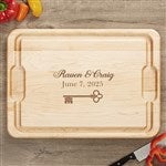 18596 - Key To Our Home Personalized Hardwood Cutting Board