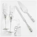 43991 - Engraved Intertwined Heart Wedding Gift Set