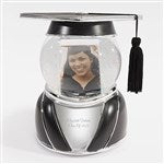 48845 - Engraved Graduation Cap Photo Snow Globe
