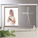 34413 - Holy Name Personalized First Communion Glass Frame