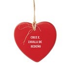 51332 - Engraved Ceramic Cardinal Wind Chime