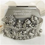 41953 - Engraved Noahs Ark Baby Bank