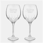 47121 - Engraved Vera Wang Duchess Red Wine Pair