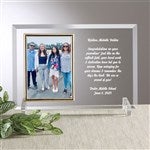 43198 - Engraved Graduation Message Glass Vertical Picture Frame