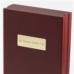 44018 - Engraved Professional Large Book Clock & Frame