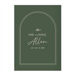 34647 - Natural Love Personalized Wedding Greeting Card