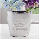 42266 - Engraved Message Aluminum Vase for Family