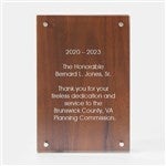 46068 - Engraved Wood & Glass Recognition Award