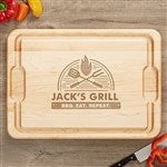 18597 - The Grill Personalized Hardwood Cutting Board