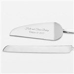 44178 - Engraved Double Rings Cake Server Set 