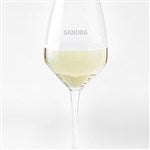 44257 - Engraved Luigi Bormioli Atelier White Wine Glass