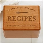 23812 - Family Market Personalized Recipe Box