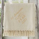 13892 - Happy Anniversary Embroidered Afghan